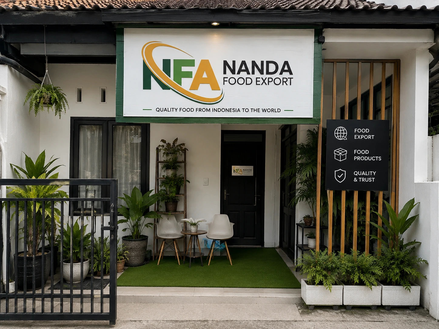 PT. Nanda Food And Agriculture team supporting international food buyers and business partners.